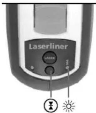 Laserliner SuperCrossLaser 2GP - Mode récepteur manuel En option : Fonctionnement avec le récepteur de laser GRX - 1