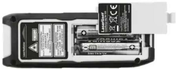 Laserliner LaserRangeMaster Gi4 - Batterien einlagen - 1