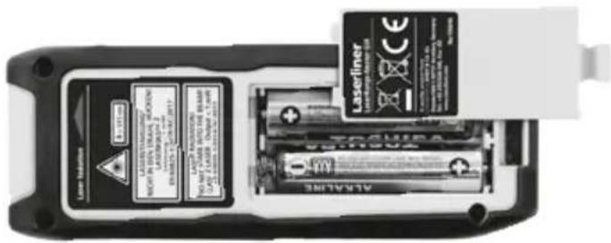 Laserliner LaserRangeMaster Gi4 - Inserting batteries - 1