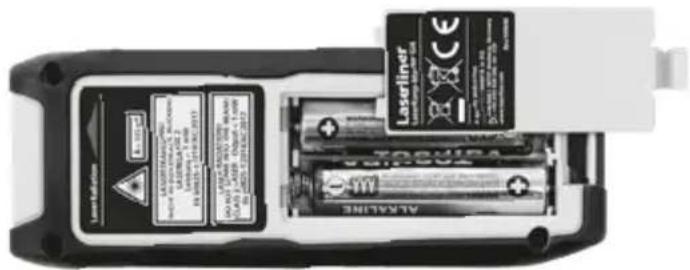 Laserliner LaserRangeMaster Gi4 - Paristojen asettaminen - 1