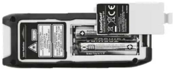 Laserliner LaserRangeMaster Gi4 - Vlozenie batérii - 1