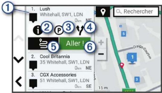GARMIN CamperVan - Résultats de la recherche de position - 1