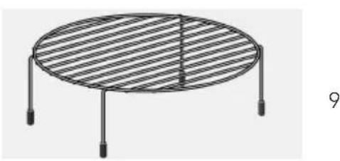 HAIER Series 4 HOR45C5FT - Nombres de las Piezas del Horno y Accesorios - 3