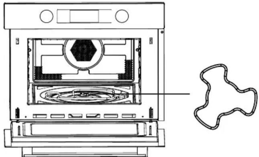 HAIER Series 4 HOR45C5FT - Installieren des Drehtellers - 1