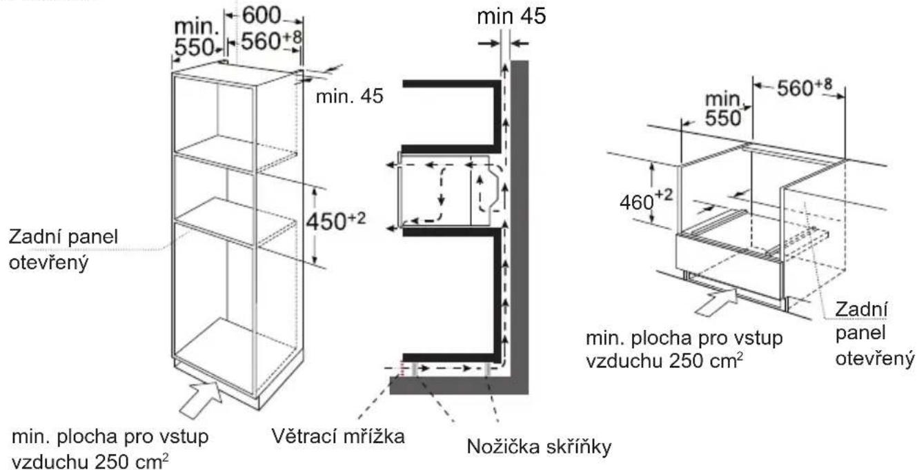 HAIER Series 4 HOR45C5FT - Instalačné rozměry - 1