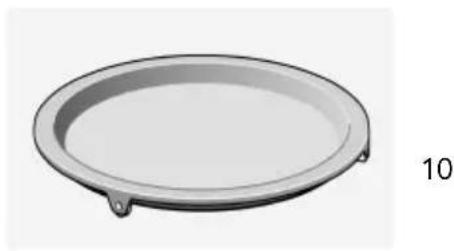 HAIER Series 4 HOR45C5FT - Nombres de las Piezas del Horno y Accesorios - 4