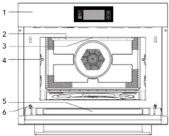HAIER Series 4 HOR45C5FT - Bezeichnungen der Ofenteile und Zubehörs - 1