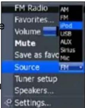 LOWRANCE SonicHub Marine - Sélection d'une source audio - 1