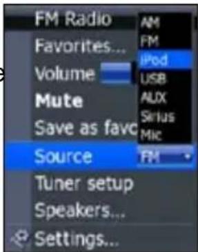 LOWRANCE SonicHub Marine - Selezione di una sorgente audio - 1