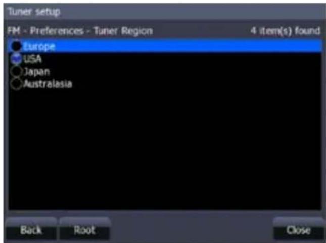 LOWRANCE SonicHub Marine - Selecting AM/FM Tuner Region - 3