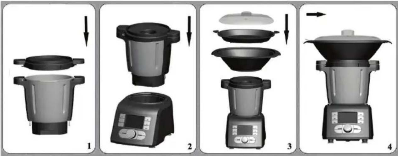 THOMSON THCM8255 - How to use the steamer: - 1