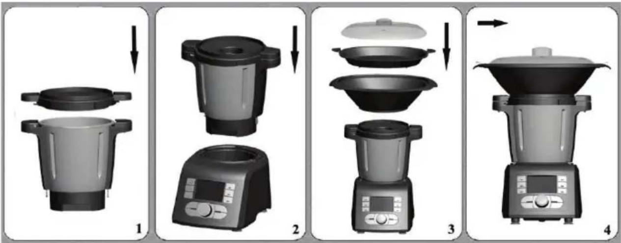 THOMSON THCM8255 - Comment utiliser le cuit vapeur : - 1