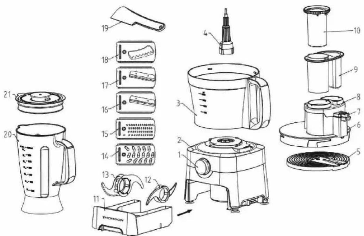 THOMSON THFP93510 - INSTRUCTIONS IMPORTANTES DE SECURITE - 1