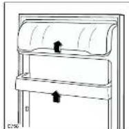 Zanussi-Electrolux Z219R3 - Het verplaatsen van deurvakken - 1