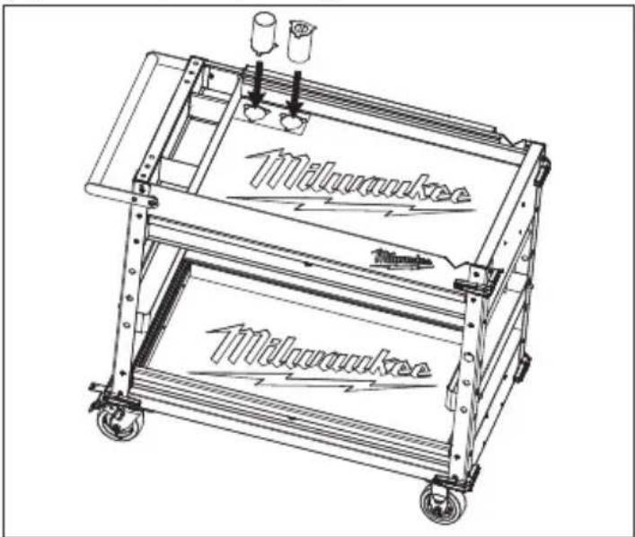 MILWAUKEE 48228590 - Instalación de los recipientes para herramientas - 1