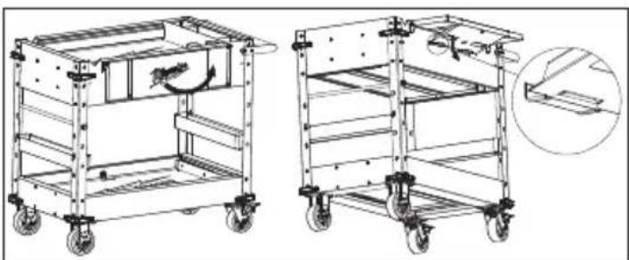 MILWAUKEE 48228590 - Uso de la charola abatible de trabajo - 1