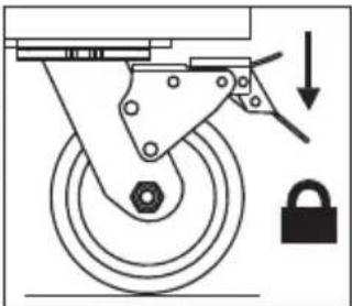 MILWAUKEE 48228590 - Using the Caster Brakes - 1