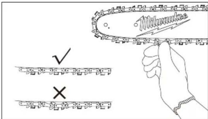 MILWAUKEE 49162720 - Substitution/ réglage de la scie à chaine et la barre - 4