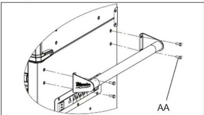 MILWAUKEE 48228541 - Attaching the Side Handle - 1