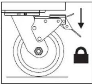MILWAUKEE 48228541 - Utilisation des freins des roulettes - 1