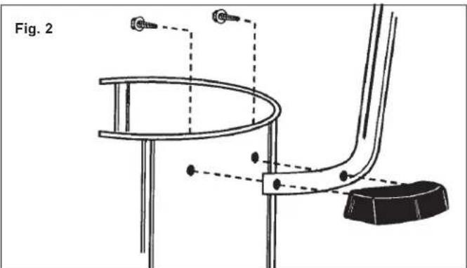 MILWAUKEE 893620 - Installation de la poignée (No de cat. 8955) (Fig. 2) - 1