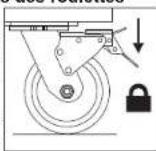 MILWAUKEE 48228546 - Utilisation des freins des roulettes - 1