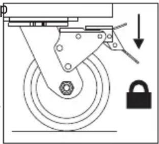 MILWAUKEE 48228500 - Using the Caster Brakes - 1