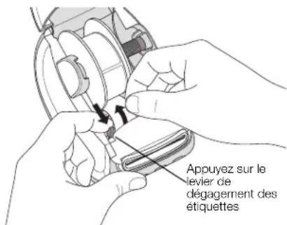 DYMO LabelWriter 5XL - Pour éliminer un bourgade tétiquettes dans l'imprimante - 1