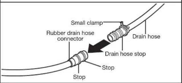 KITCHENAID KDTE334G - Connect drain hose - 1