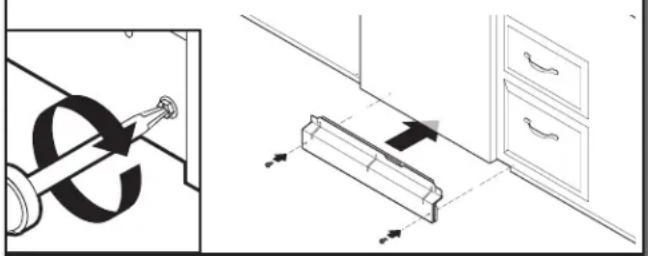 KITCHENAID KDTE334G - Vuelva a instalar los panel de acceso - 1