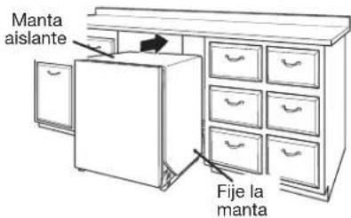 KITCHENAID KDTE334G - Fije la manta aislante - 1