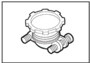 KITCHENAID KDTE334G - Racor de manguera con conexión de compresión de ^3/_8 " (9,8 mm) x - 1