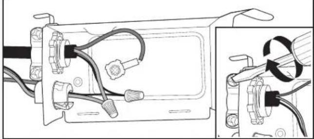KITCHENAID KDTE334G - Cordon d'alimentation - fixation du cordon à l'aide du serre-câbles - 1