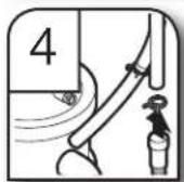 KITCHENAID KDTE334G - Connect drain hose - 12