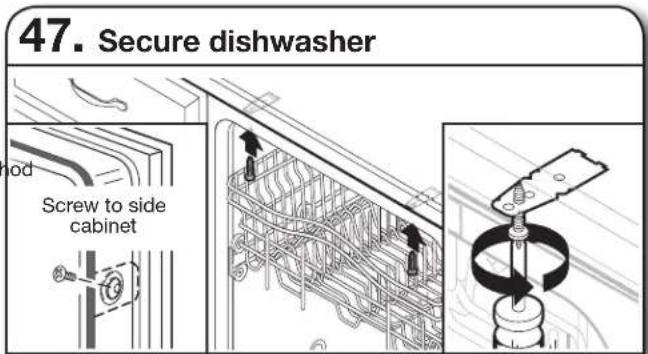 KITCHENAID KDTE334G - SECURE DISHWASHER IN CABINET OPENING - 2