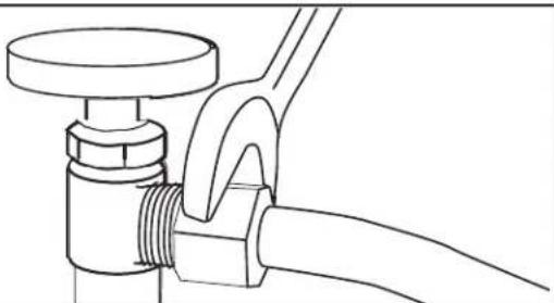KITCHENAID KDTE334G - Fije la tubería de suministro de agua - 1