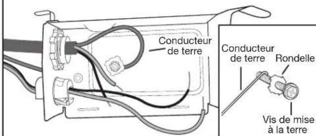 KITCHENAID KDPE334G - Cordon d'alimentation - branchement du conducteur de terre - 1