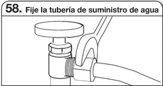 KITCHENAID KDPE334G - CONEXION DE LA TUBERIA DE AGUA A LA VALVULA DE CIERRE DE LA CASA - 1