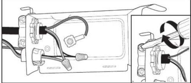 KITCHENAID KDPE334G - Cable de alimentacion: fije el cable al protector de cables - 1