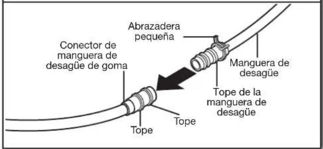 KITCHENAID KDPE334G - Conexión de la manguera de desagüe - 1