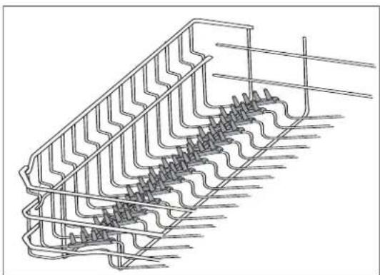 ELECTROLUX EI24ID81S - Soft Grip Rack - 1