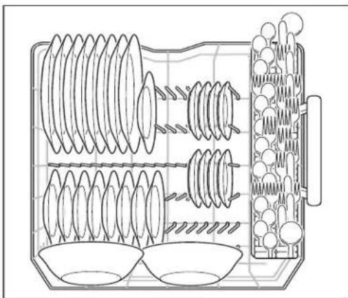 ELECTROLUX EI24ID81S - Loading the bottom Rack - 1