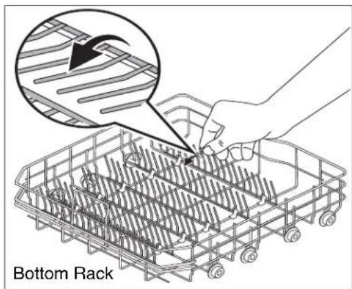 ELECTROLUX EI24ID81S - Fold-down Tines lower Rack - 2