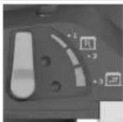 BOSCH GTR 550 Professional - Réglage du débit d'air intérieur/extérieur - 1