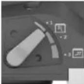 BOSCH GTR 550 Professional - Ustawianie wewnętrznego/zewnętrznego strumienia powietrza - 1