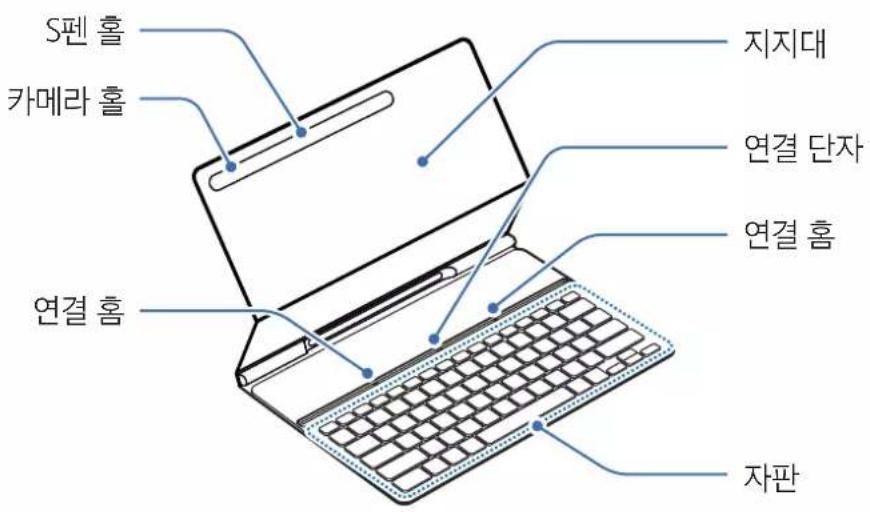 SAMSUNG Book Cover Keyboard Slim - 各部的 - 1