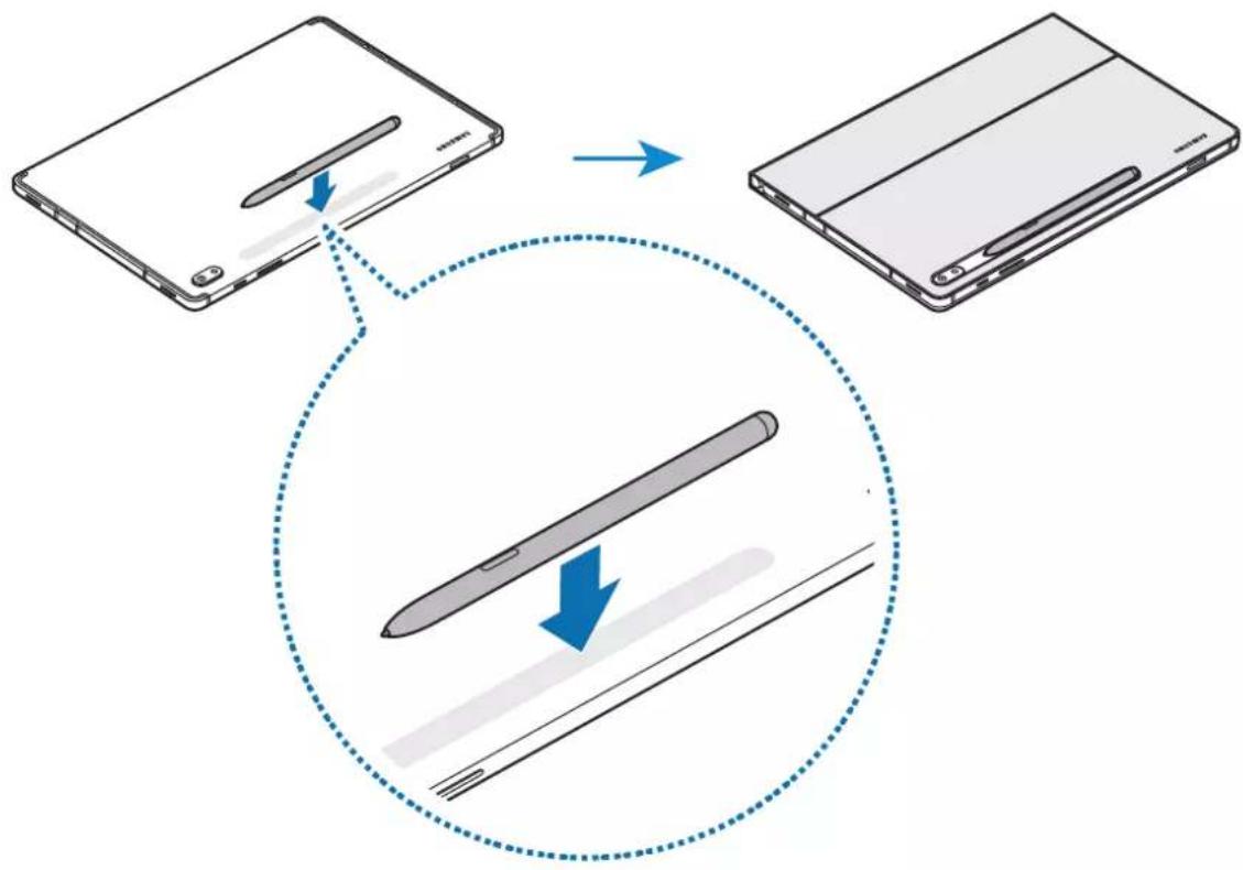SAMSUNG Book Cover Keyboard Slim - Σύνδεση της πένας S Pen - 1
