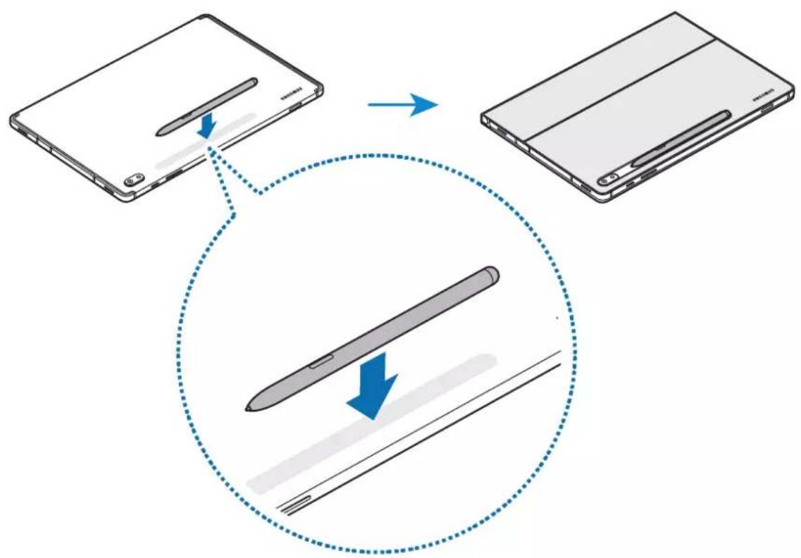 SAMSUNG Book Cover Keyboard Slim - 放置 S 触控笔 - 1