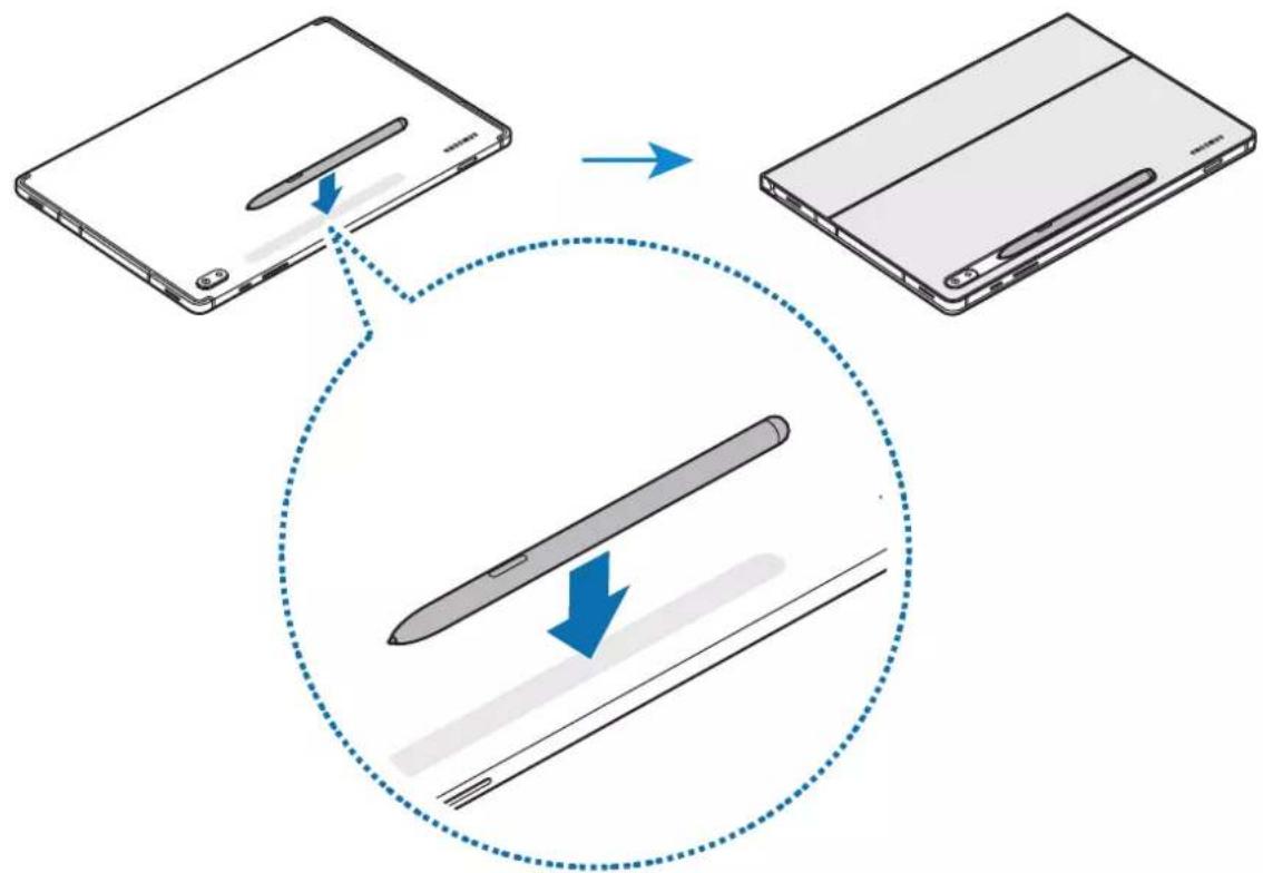 SAMSUNG Book Cover Keyboard Slim - Påsætning af S Pen - 1