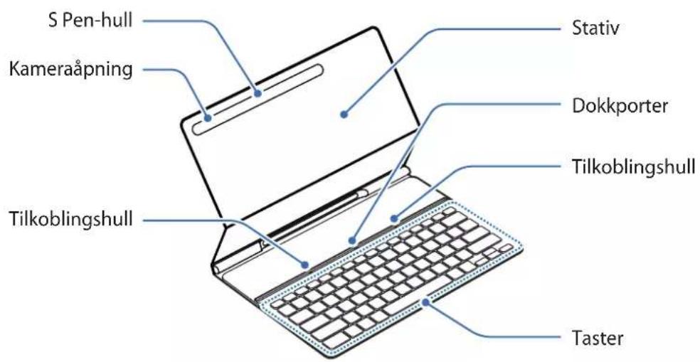 SAMSUNG Book Cover Keyboard Slim - Enhetsoppsett - 1